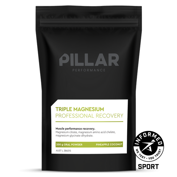 PILLAR PERFORMANCE TRIPLE MAGNESIUM - 200g Powder - Pineapple Coconut