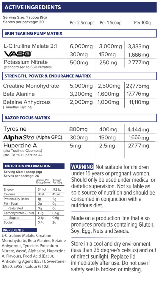 Primabolics GRIND Grape 40 serves Non-Stim